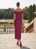 Vestido midi de Marfil Barcelona - 9M124