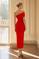 Vestido midi de Marfil Barcelona - 9M183