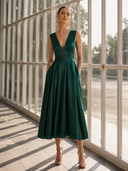 Vestido midi de Marfil Barcelona - 9M331