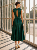 Vestido midi de Marfil Barcelona - 9M331