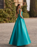 Vestido largo de Marfil Barcelona - 9J2F4