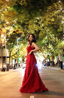Vestido largo de Marfil Barcelona - 9J2E5
