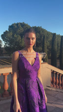 Vestido midi de Marfil Barcelona - 9J2H9