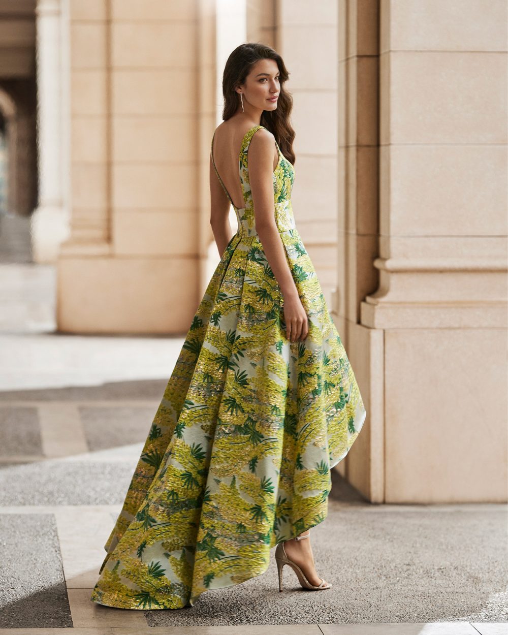 Vestido midi de Marfil Barcelona - 7J2P3 - Imagen 2